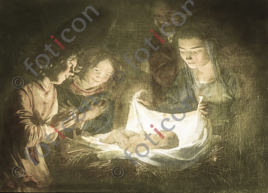 Anbetung der Hirten | Adoration of the Shephards - Foto simon-134-008.jpg | foticon.de - Bilddatenbank für Motive aus Geschichte und Kultur